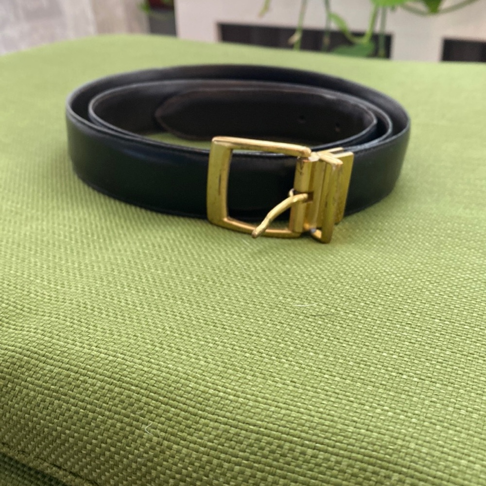 Coach Belt, leather 40 inches, brown and black reversible